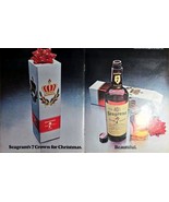 SEAGRAM&#39;S SEVEN7CROWN - Christmas - Dual Ad Beautiful - 1968 VTG Print AD - €11,97 EUR