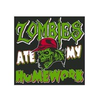 zombies ate my homework  -  T-shirt - £21.57 GBP
