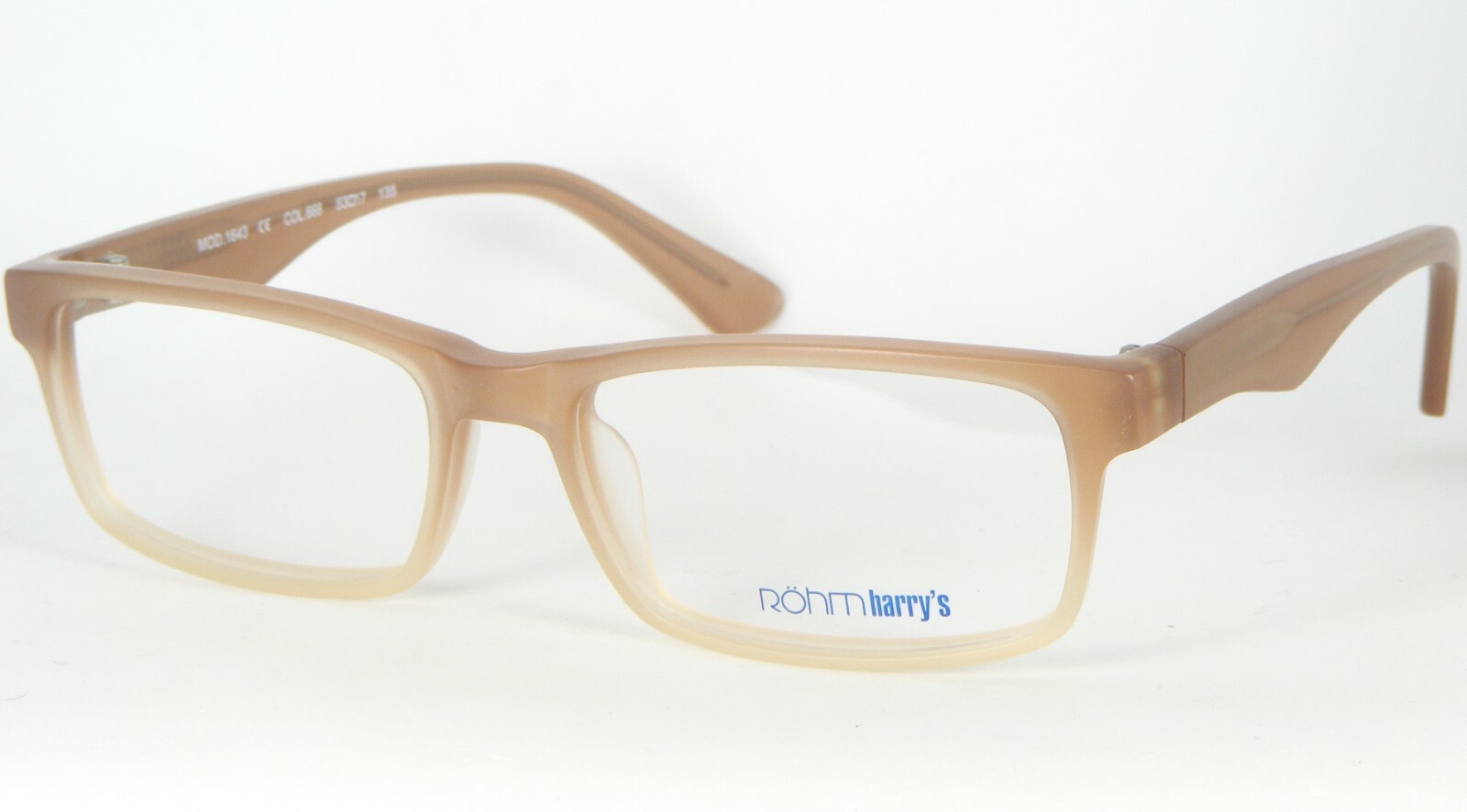 Röhm Harry&#39;s 1643 668 Mate Marron Clair Lunettes Rohm 53-17-135mm - $58.87