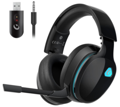 2.4Ghz Wireless Gaming Headphones PC PS4 PS5 Mac Nintendo Switch Bluetooth 5.2 - £46.97 GBP