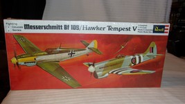 1/72 Scale Revell, Messerschmitt BF 109 &amp; Hawker Tempest V Kit #H-223 BN... - $66.50