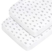 Fitted Crib Sheet Set 2 Pack Boho Crib Mattress Sheets (28 X 52 X 8 In) For Stan - £20.77 GBP