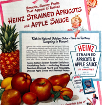 1947 Heinz Baby Food Advertisement Apricots And Apple Sauce Vintage DWWW8 - $39.99