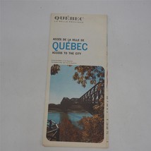 Vintage French Language Quebec Canada Road Map 1969 - £8.55 GBP
