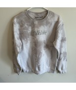 Taylor Swift Folklore Album Tye-Dye Crewneck Sweatshirt Official Merch S... - $60.93 CAD