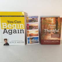 Joyce Meyer Lot Of 2 Books The Power Of Being Thankful And You Can Begin Again  - £13.43 GBP