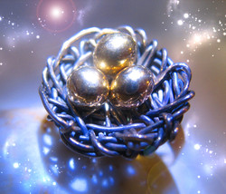 HAUNTED  RING ABUNDANT NEST OF GOLD WEALTH SECURITY HIGHEST LIGHT COLLECT MAGICK - £2,389.60 GBP