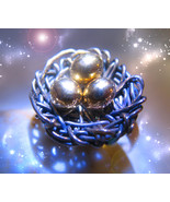HAUNTED  RING ABUNDANT NEST OF GOLD WEALTH SECURITY HIGHEST LIGHT COLLEC... - $10,000.77