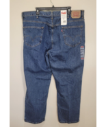 NEW Levis Relaxed Fit 550 Blue Dark Wash Denim Jeans Mens Size 42 x 30 - $28.45