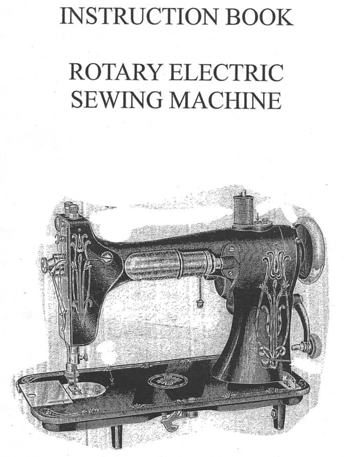 Rotary Electric Sewing Machine Manual Instruction Owner's - $12.99