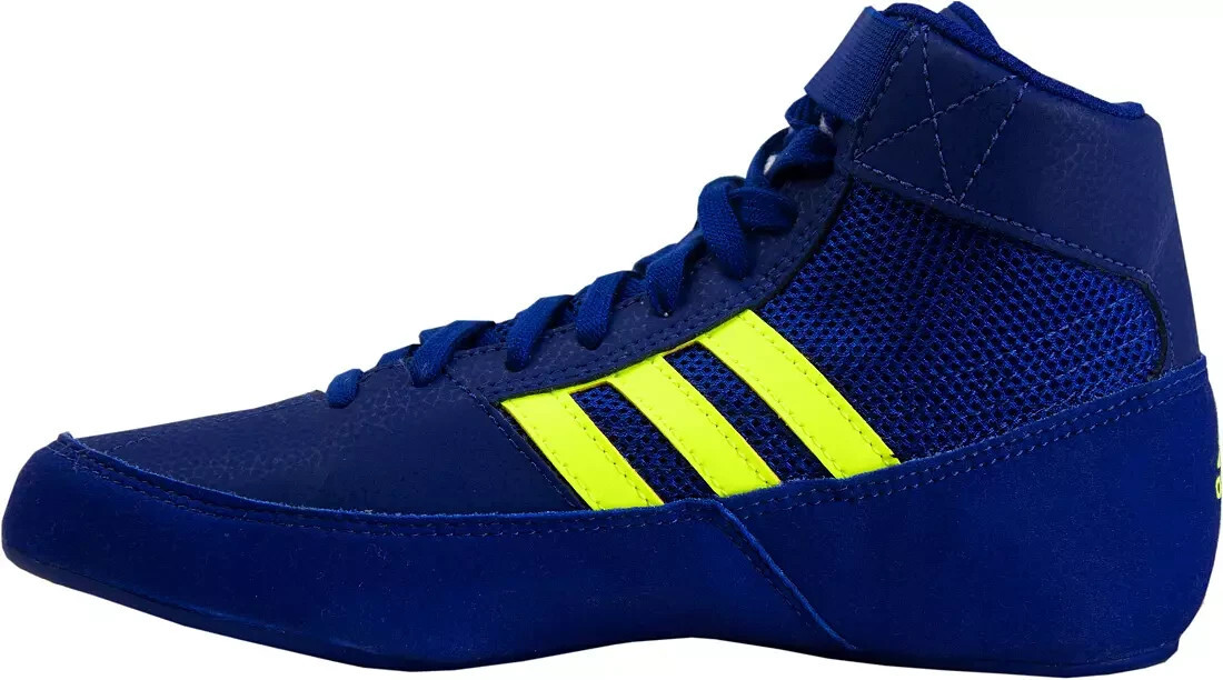Adidas BD7637 HVC K Royal Blue & Solar Yellow Kids Wrestling Shoes Size 5.5 Item image 3
