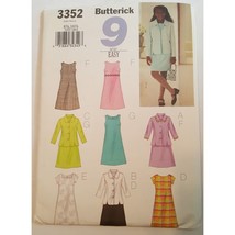 Uncut Butterick 3352 Sewing Pattern Child&#39;s/ Teen Girl&#39;s Clothes Sz 8 1/2-16 1/2 - £9.57 GBP