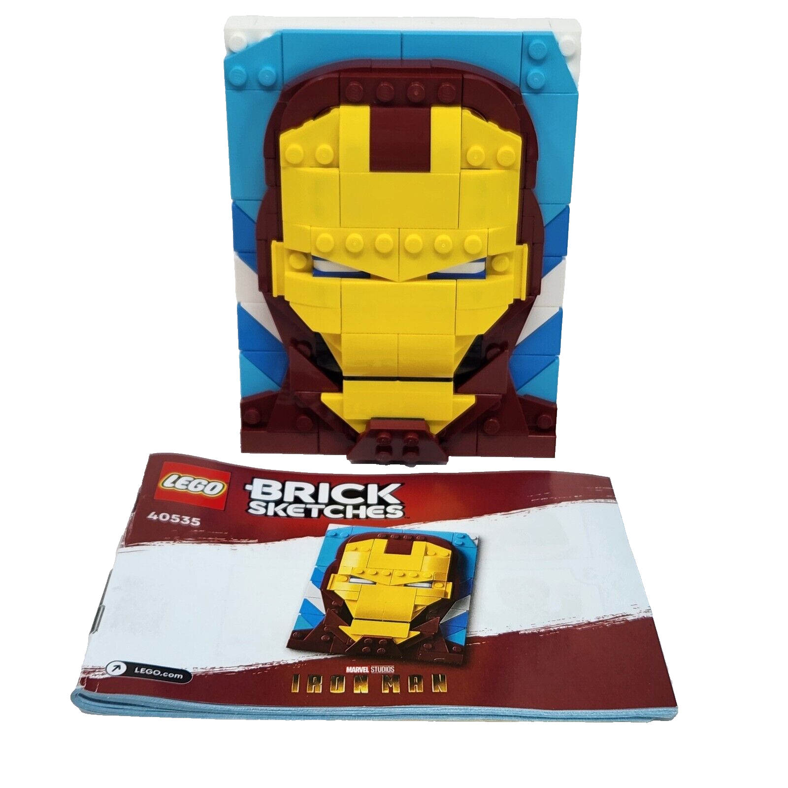 LEGO BRICK SKETCHES MARVEL IRON MAN # 40535 W/ BOOKLET RETIRED - $14.25