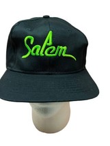 VIntage Salem Cigarettes Neon Green Black Snapback trucker Hat advertising Retro - £26.08 GBP