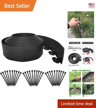 Elegant 33FT Landscape Edging - 4IN High Flexible Garden Border Kit with... - $47.47