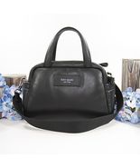 Kate Spade Black Puffy Leather Satchel Crossbody Bag NWT - $192.56