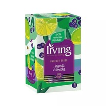 IRVING tea BLUEBERRY &amp; LIME 100% natural ingredients- Made in Europe- FR... - £6.88 GBP