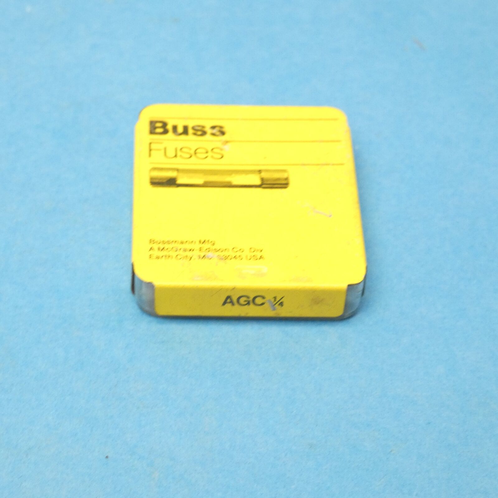 Primary image for Bussmann AGC-1/4 Fast-Acting Glass Fuse 3AG 1/4” x 1-1/4” 1/4 Amp 250 VAC Qty 4