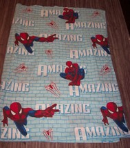 Marvel Comics The Amazing SPIDER-MAN 2 Twin Size Flat Sheet 2015 - £15.82 GBP