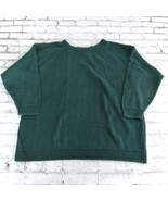 Express Tricot Sweater Womens Large Green Textured Long Sleeve Pullover ... - £23.69 GBP