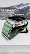 Apple Watch ULTRA 2 49mm Polished Custom Titanium Green Loop Band Custom - £1,043.41 GBP