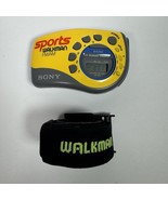 Sony SRF-M78 Yellow Sports Walkman AM/FM Radio Armband Tested Works Vtg - $19.79
