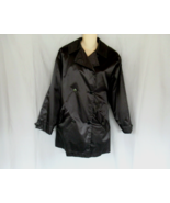 Jones New York coat rain trench car XSmall  black lined double breasted ... - $18.57