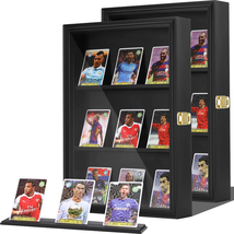 2 Pcs Baseball Card Frame Wall Display Case Holder with UV Protection Pine Wood - £26.44 GBP