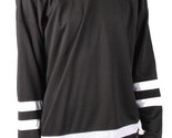 Dope Couture Hombre Básico Blanco y Negro Manga Larga Hockey Jersey Nwt - £29.37 GBP