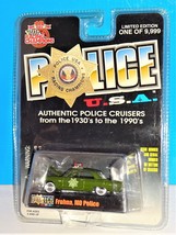 Racing Champions 1999 POLICE USA. Series #84 1964 Chevy Impala Green Frohna, MO - £8.03 GBP