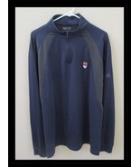 Adidas Climawarm XL Mens Pullover Fox Head Navy &amp; Gray 1/4 Zip - $332.72 MXN
