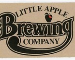 Little Apple Brewing Company Menu West Loop Place in Manhattan Kansas 19... - £13.93 GBP