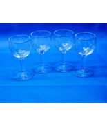 Vintage 1940s DOUBLE DIAMOND Wine Glass - Cool CHISELED ICE Effect - Set... - £25.13 GBP