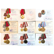 Lot 9 Orders Award Veteran Jubilee Anniversary WW2 Medals With Docs One ... - $42.00