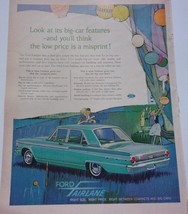 Ford Fairlane Magazine Print Advertisement 1962 - £4.70 GBP