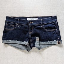 Abercrombie &amp; Fitch Women&#39;s Cuffed Low-Rise Jean Shorts Dark Wash Size 2/W26 NWT - £27.23 GBP