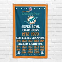 For Miami Dolphins Nation 3x5 ft Banner Super Bowl Champions Flag - $18.99