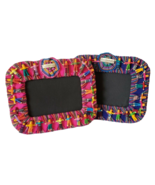 Trouble Worry Doll Picture Frame Lot 2 Handmade Tiny Guatemala Photo Fra... - $522.20 MXN
