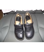 Born Paddock II Shoes W31011 Pebbled Leather Slip-On Clogs Wedge Black S... - $49.92 CAD