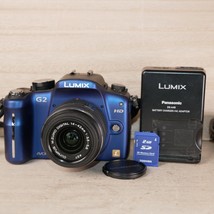 Panasonic Lumix DMC-G2 12MP Digital Camera Blue W 14-42mm Lens *SHUTTER 7,309* - £128.25 GBP