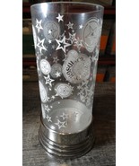 2001 HARLEY DAVIDSON HURRICANE STYLE GLASS AND STEEL CANDLE HOLDER SI 1297 - $555.34 MXN