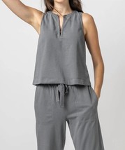 Lilla P hook and eye top in Granite - size L - $78.21