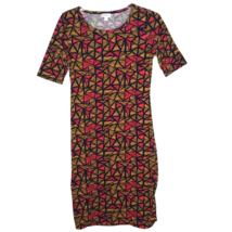 LuLaRoe Womens Julia Dress Size Small Half Sleeve Pullover Multicolor - £9.69 GBP