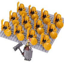 LOTR Erebor Mountain Dwarves Heavy Gold Army 13 Custom Minifigure Set A - £14.87 GBP
