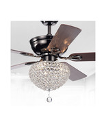 Warehouse of Tiffany 52 in. Taliko 3-Light Indoor Hand Pull Chain Ceilin... - $268.02