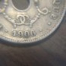 (FC-900) 1906 Belgium: 10 Centimes { 1906/05 overdate...? } - £8.04 GBP