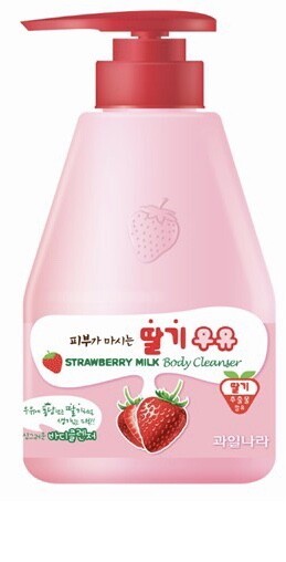 Kwailnara Welcos Strawberry Milk Body Cleanser K Beauty Korean 560mL NEW - $23.00