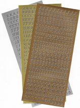 Peel Off Sticker Sheet. Alphabet. Choice Of Colour - $1.49