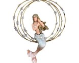 Kurt Adler Mermaid in a Ring Fixing Her Hair  Ornament Coastal Beach - $11.21