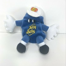 Jelly Belly Plush Vintage Blueberry Stuffed Animal Blue Candy Bean 1999 7&quot; - £8.20 GBP
